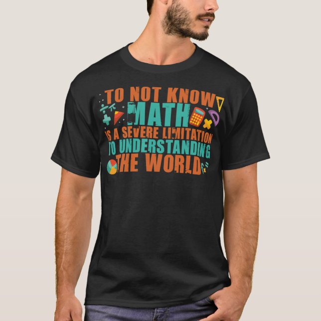 Camiseta MATH Comprender el arte matemático mundial con (Anverso)