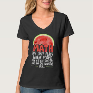 Camiseta Math El Único Lugar Donde La Gente Compra 66 sandí