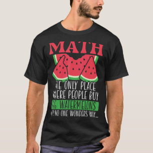 Camiseta Math El Único Lugar Donde La Gente Compra 66 sandí