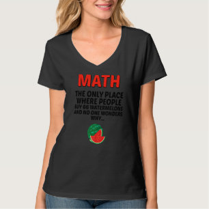 Camiseta Math El Único Lugar Donde La Gente Compra 66 sandí