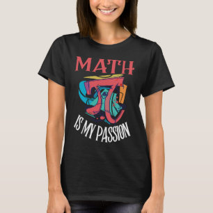 Camiseta Math es mi pasión que dice el profesor de matemáti