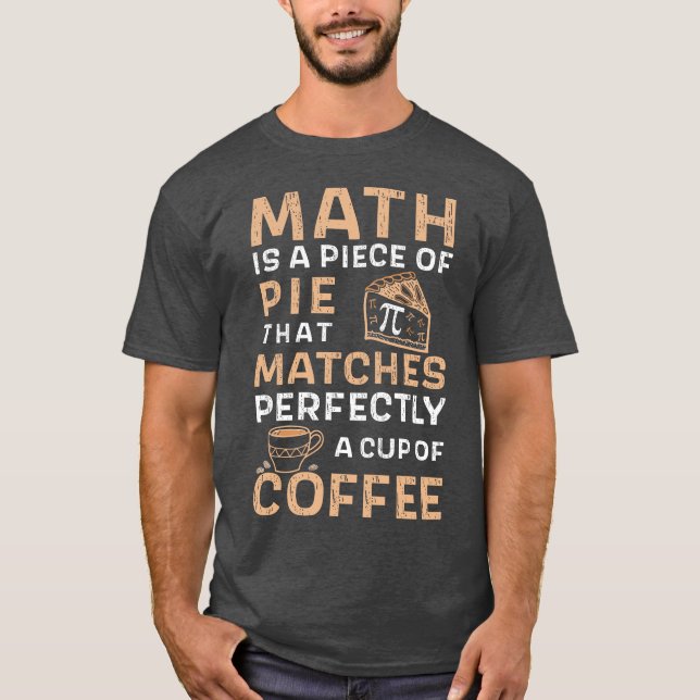 Camiseta Math es un café del Día del Pie (Anverso)