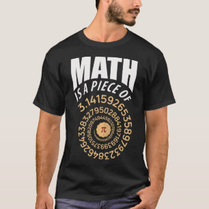 Camiseta Math Es Una Pieza De Pi Pie 3.14 Números Repetidos
