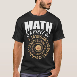 Camiseta Math Es Una Pieza De Pi Pie 3 14 Números Repetidos