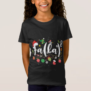 Camiseta Math Fa La 8 Santa Navidades Maestra de pijamas es