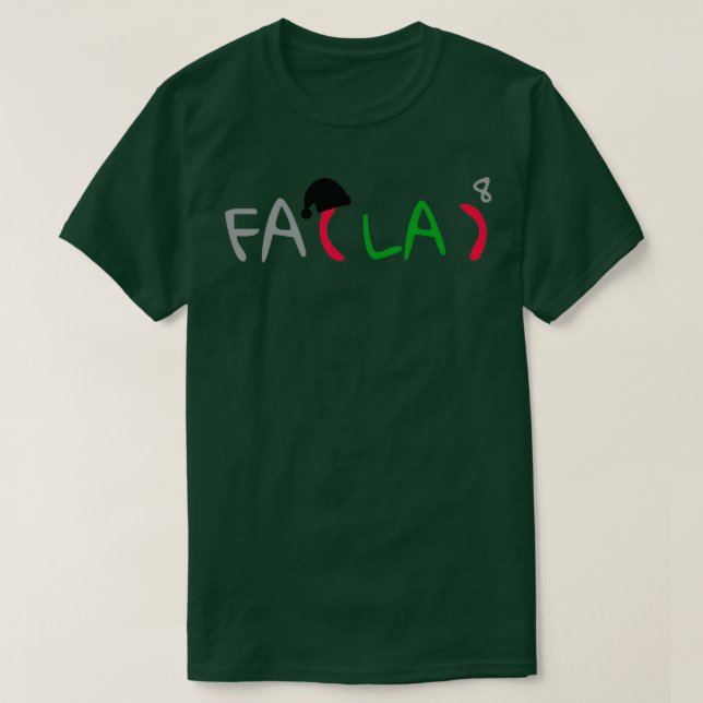 Camiseta Math Fa La Fa La 4 (Diseño del anverso)