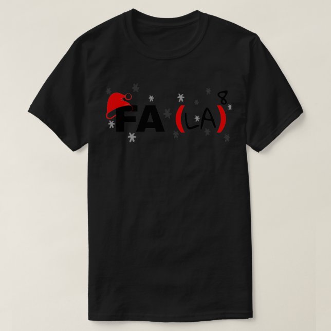Camiseta Math Fa La Fa La 5 (Diseño del anverso)