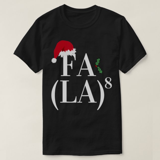 Camiseta Math fa la fa la x8 (Diseño del anverso)