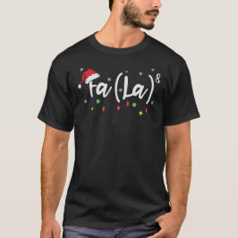 Camiseta Math Fa La Funny Navidades FA LA 8 Santa Math