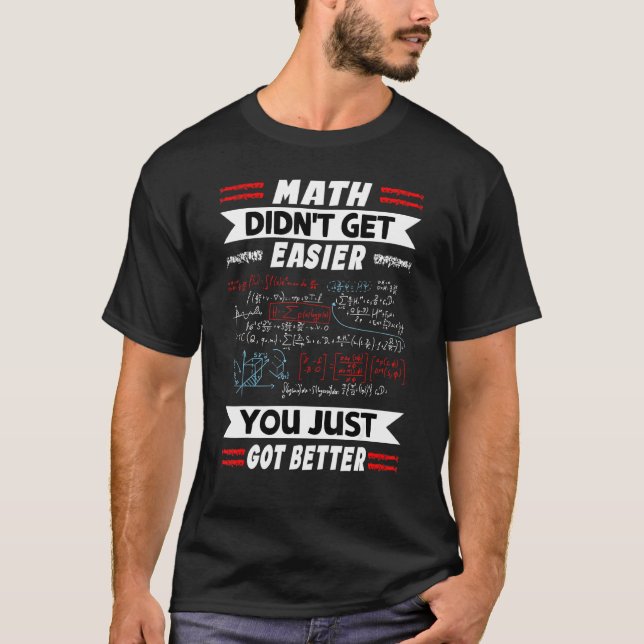 Camiseta Math Geeks Pi Day Math no fue más fácil de entende (Anverso)