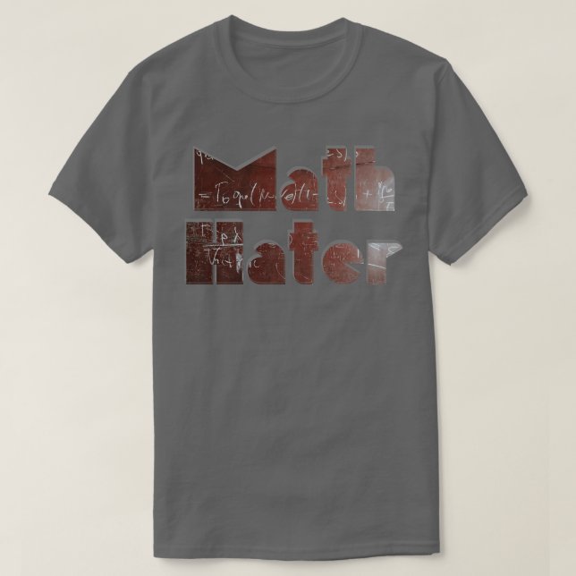 Camiseta Math Hater (Diseño del anverso)