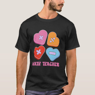 Camiseta Math Hearts Candy Happy Valentines Day Funny Math