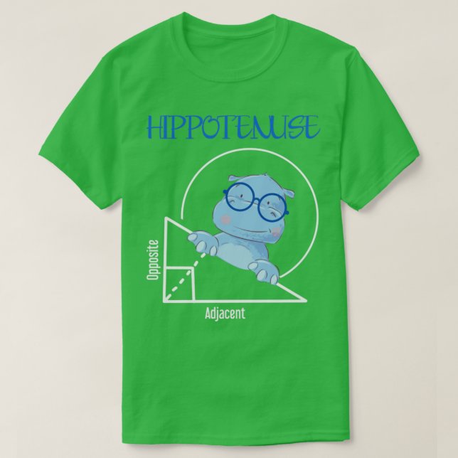 Camiseta Math Hippo (Diseño del anverso)