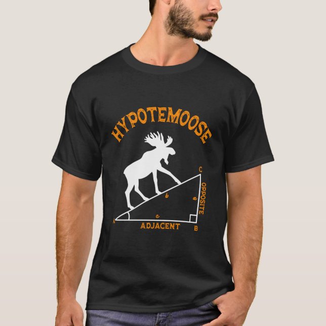 Camiseta Math Hypotemoose Triangle Mathematician adyacente (Anverso)