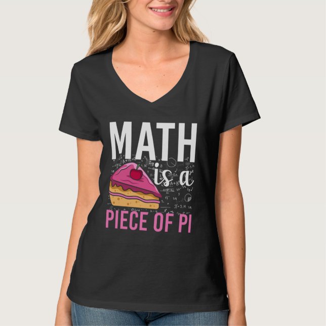 Camiseta Math Is A Piece Of Pi (Anverso)