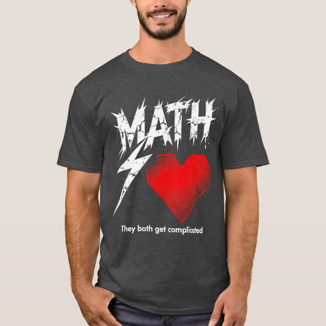 Camiseta Math Is Like Love Graphic Tee (Anverso)