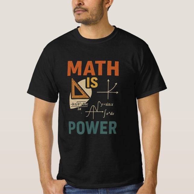 Camiseta Math is Power (Anverso)