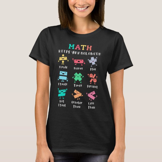 Camiseta Math keeps you balanced (Anverso)