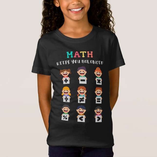 Camiseta Math keeps you balanced (Anverso)