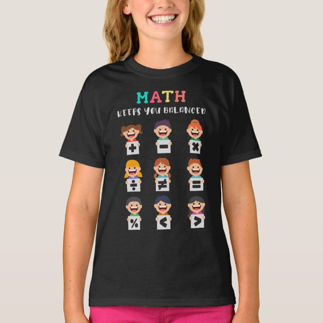 Camiseta Math keeps you balanced (Anverso)