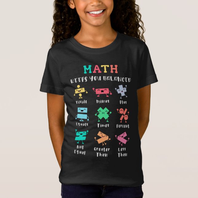 Camiseta Math keeps you balanced (Anverso)