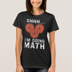 Camiseta Math Lover Gym Halterofilia Cita divertida E