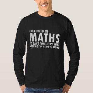 Camiseta Math Major Funny Mathematician Nerd Science Stud