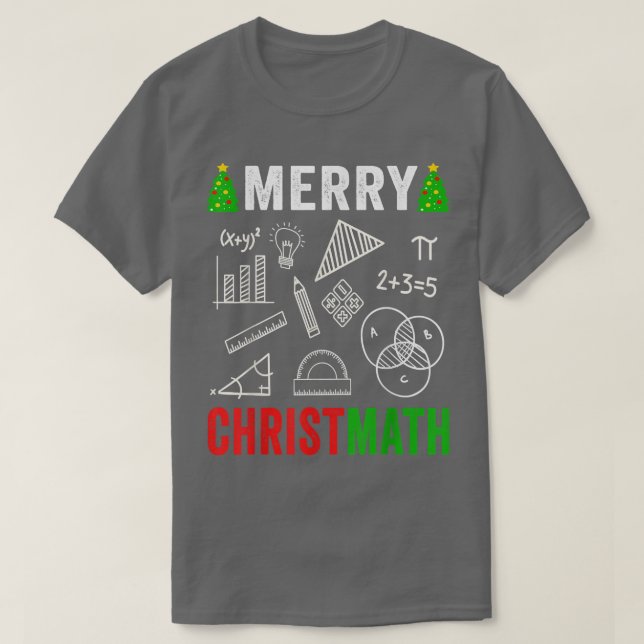 Camiseta Math Math Math Math Math Navidades de matemáticas (Diseño del anverso)