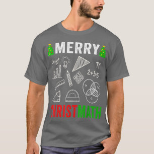 Camiseta Math Math Math Math Math Navidades de matemáticas
