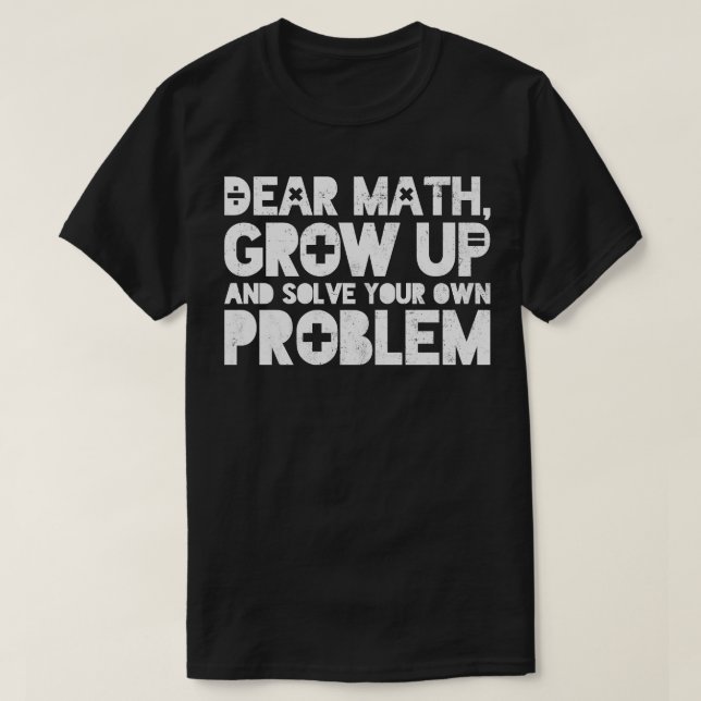 Camiseta Math Math Teacher Matemática matemática (Diseño del anverso)