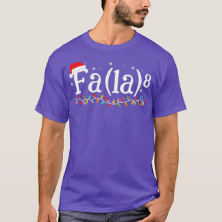 Camiseta Math Nerd Christmas Fa la la la 6