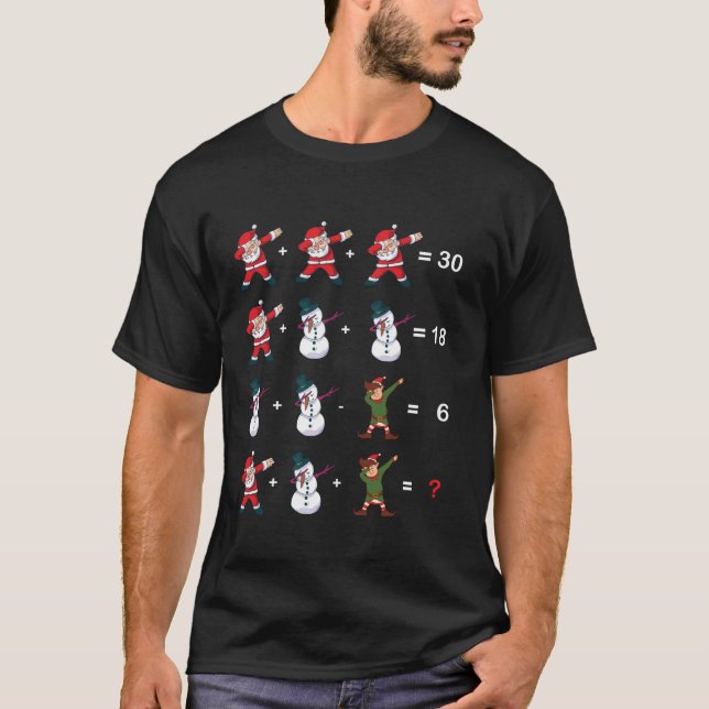 Camiseta Math Nerd Navidades divertidos Math Teacher Puzzle (Anverso)