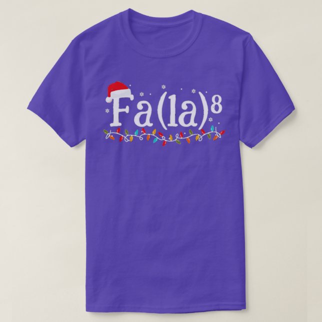 Camiseta Math Nerd Navidades Fa la la la (Diseño del anverso)