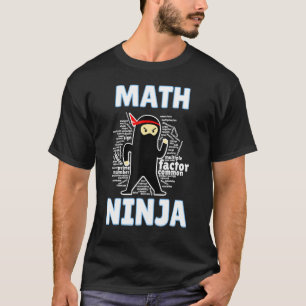 Camiseta Math Ninja Gráfica Guay Maths Geek