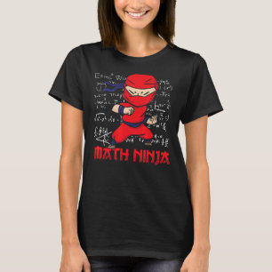 Camiseta Math Ninja Matemática Matemática Estudiante de mat