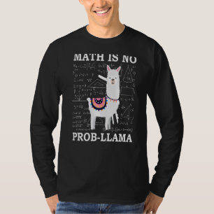 Camiseta Math no es un prob llama profesora Alpaca