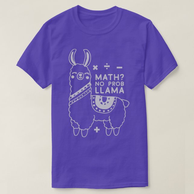 Camiseta Math no Prob llama 2 (Diseño del anverso)