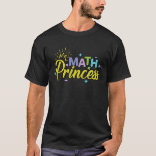 Camiseta Math Princess Genius Chica inteligente Niño