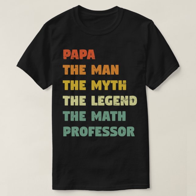 Camiseta Math Professor Funny (Diseño del anverso)