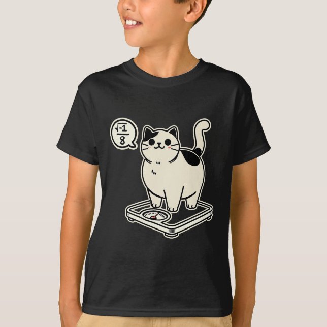 Camiseta Math Pun Cat me sobrecrea más de 8 divertidos prof (Anverso)