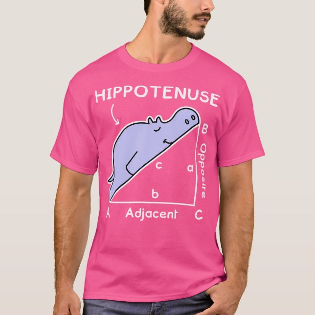 Camiseta Math Pun. Hipotenusa. Chiste de Hippotenuse (Anverso)