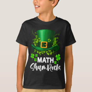 Camiseta Math Shamrocks Día de San Patricio Escuela