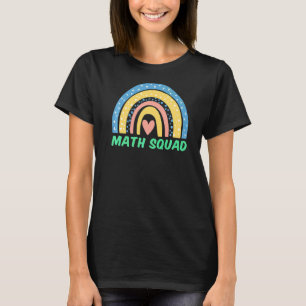 Camiseta Math Squad Boho Student Math Back