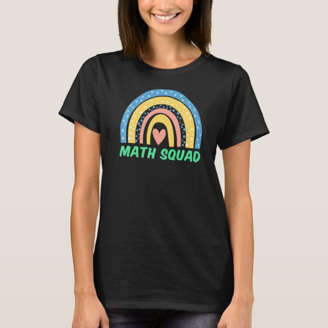 Camiseta Math Squad Boho Student Math Back (Anverso)