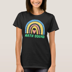 Camiseta Math Squad Boho Student Math Back