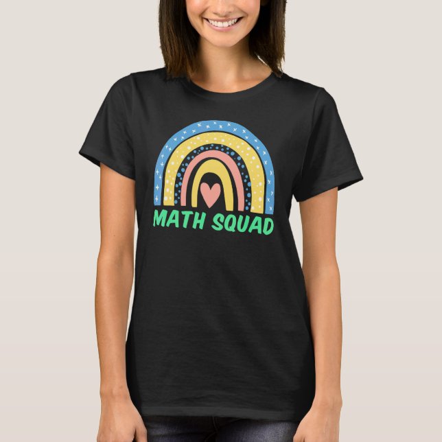 Camiseta Math Squad Boho Student Math Back (Anverso)