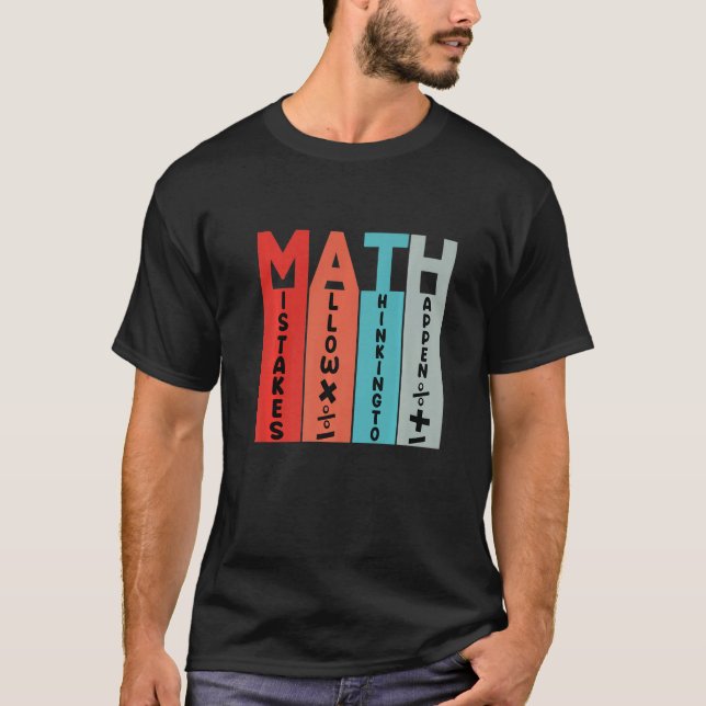 Camiseta Math Students School Matemática Math Teacher (Anverso)