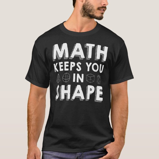 Camiseta Math Te Mantiene En Forma De Maestra Pun (Anverso)