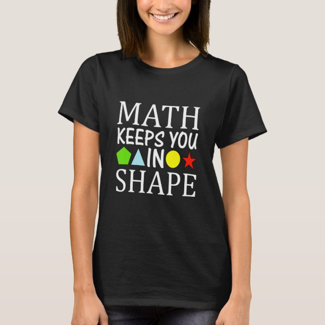 Camiseta Math te mantiene modelando el disfraz de profesor  (Anverso)