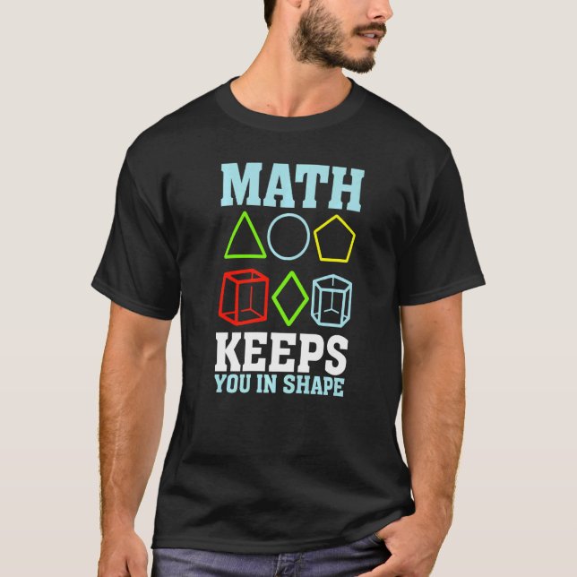 Camiseta Math te mantiene moldeando el entrenamiento de pro (Anverso)